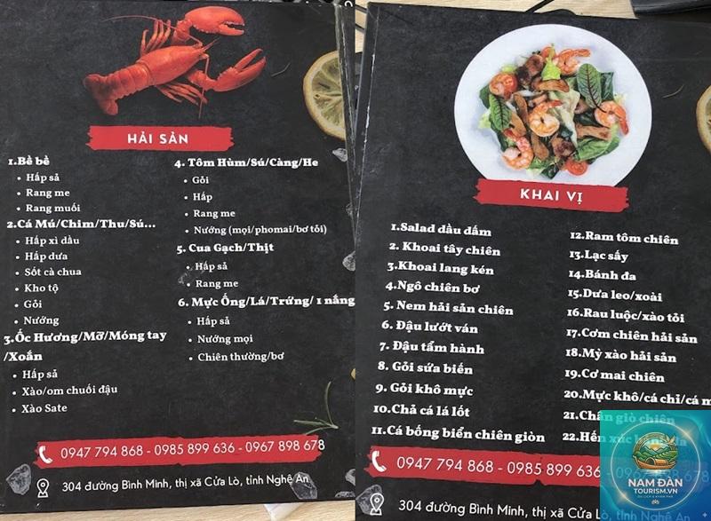 ăn hải sản cửa lò quán nào rẻ