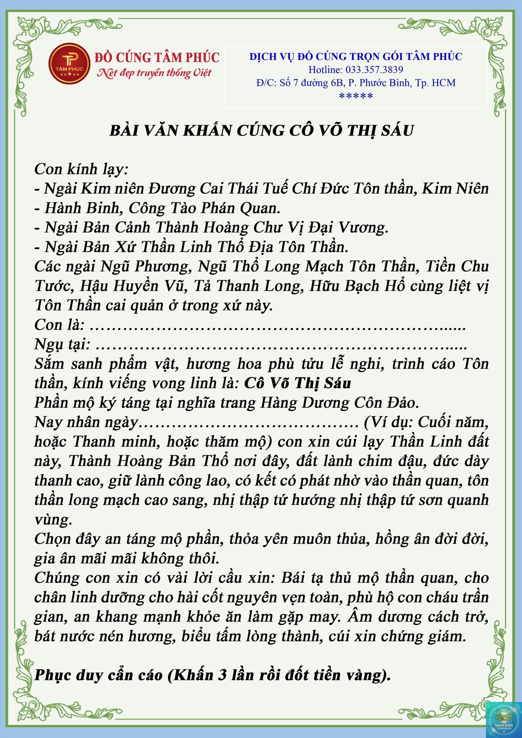bài khấn tại miếu - Hình 4