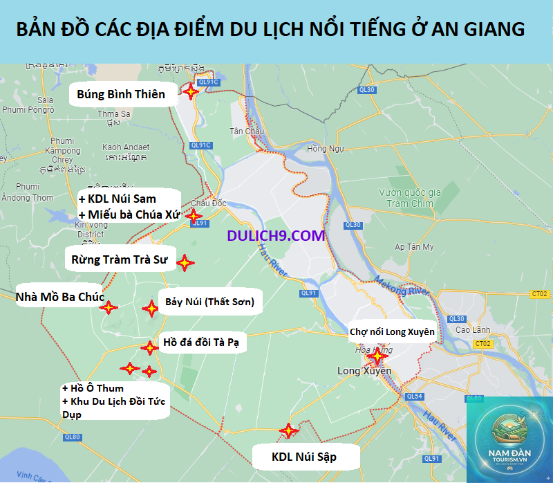 bản đồ du lịch an giang - Hình 2