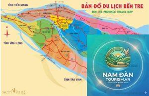 bản đồ du lịch bến tre