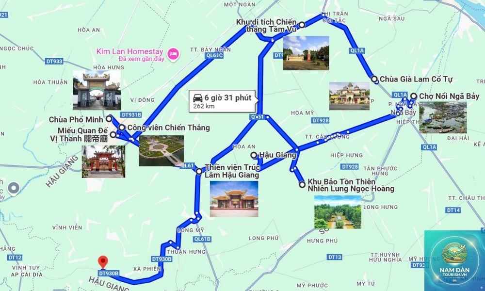 bản đồ du lịch hậu giang