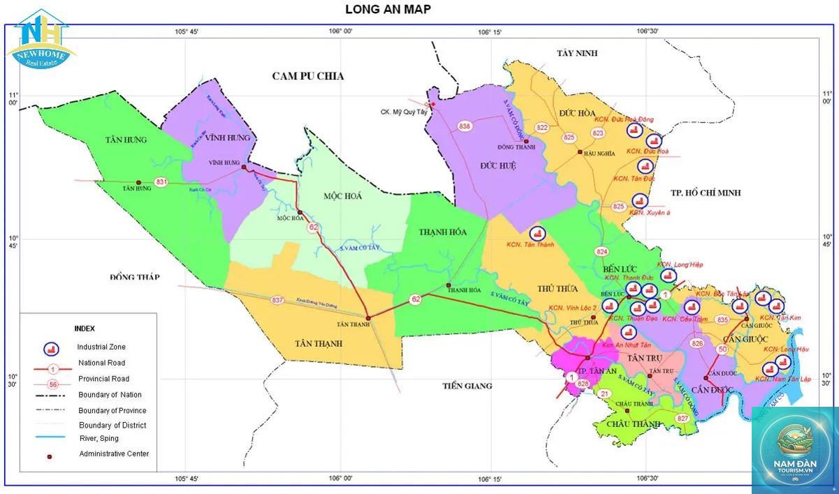 bản đồ du lịch long an - Hình 4