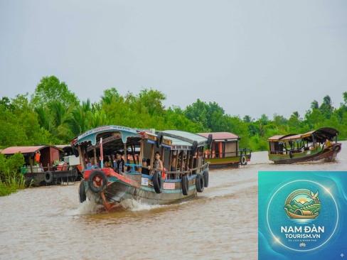 bến tàu du lịch sông cổ chiên