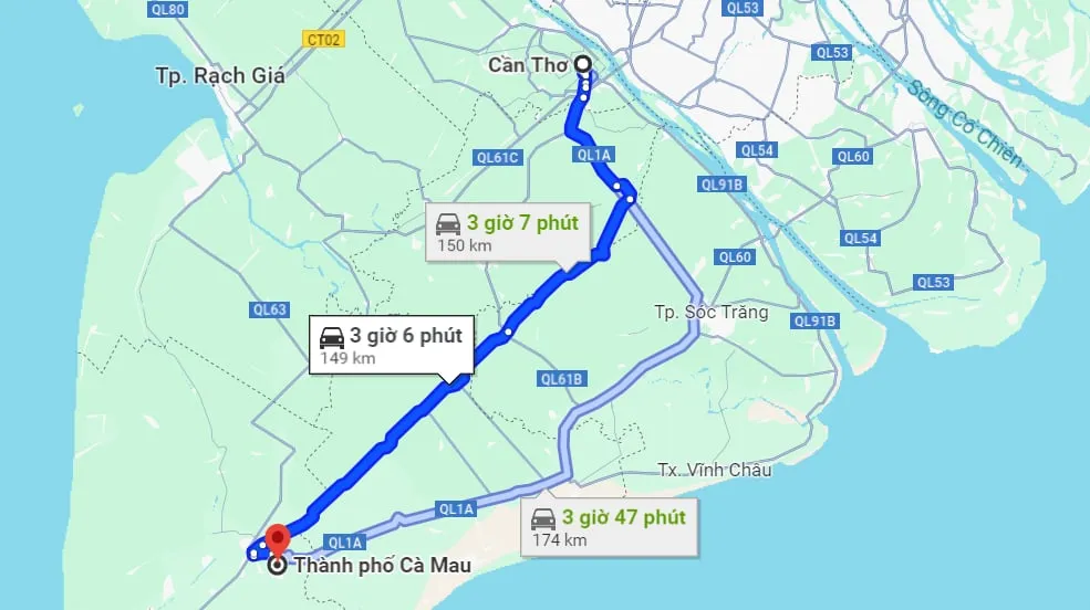 cách đi cà mau - Hình 2