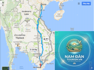 cách đi hậu giang