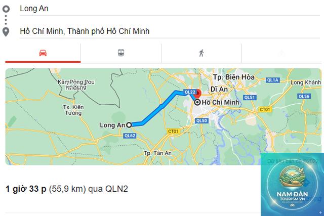 cách đi long an từ sài gòn
