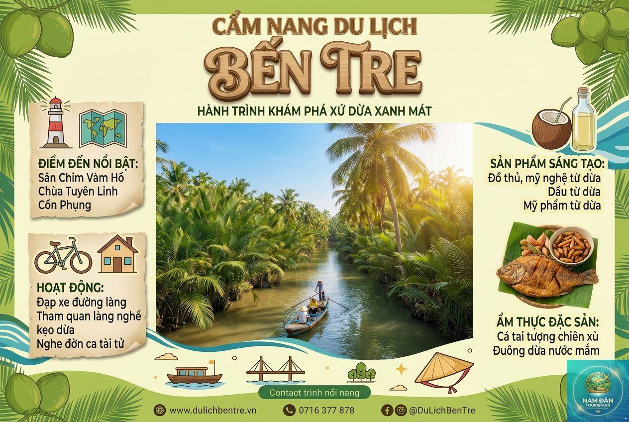 cẩm nang du lịch bến tre - Hình 2