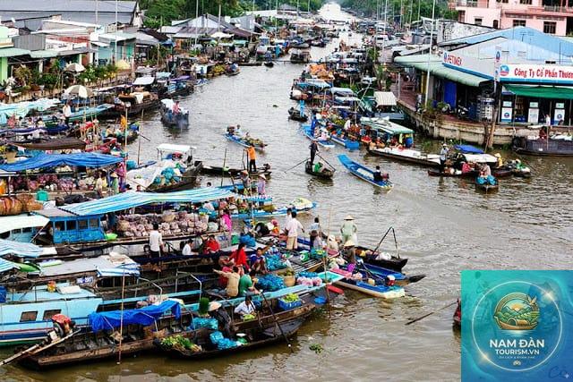 chợ nổi cà mau