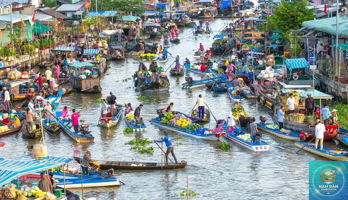 chợ nổi long xuyên - Hình 1