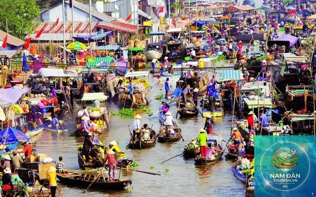 chợ nổi trà ôn