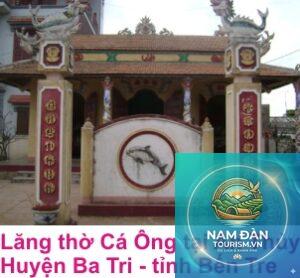 đền thờ cá ông bình đại