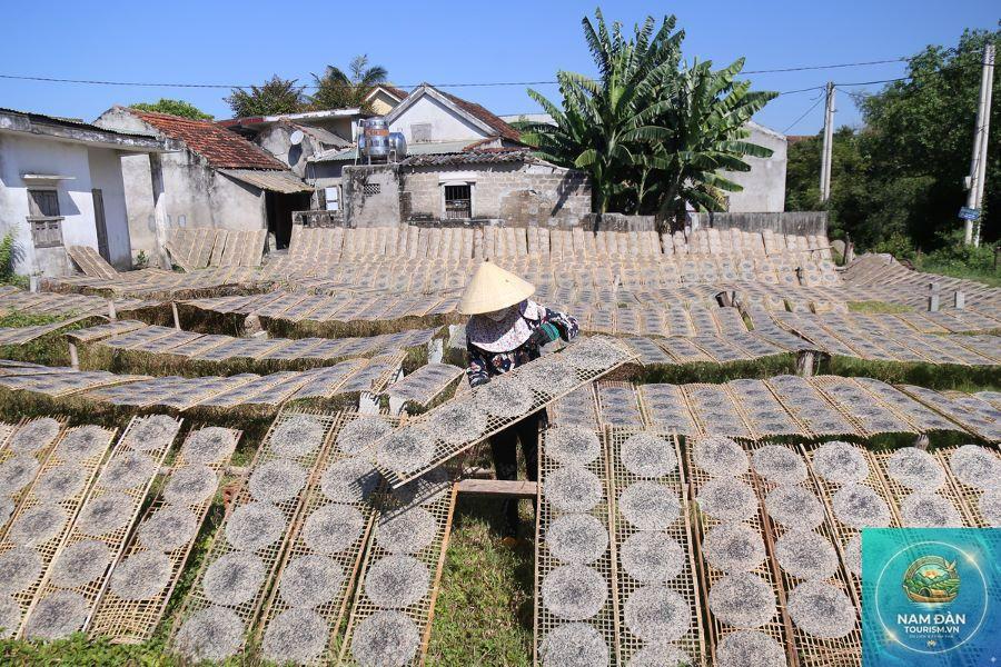 làng nghề bánh tráng mỹ lồng
