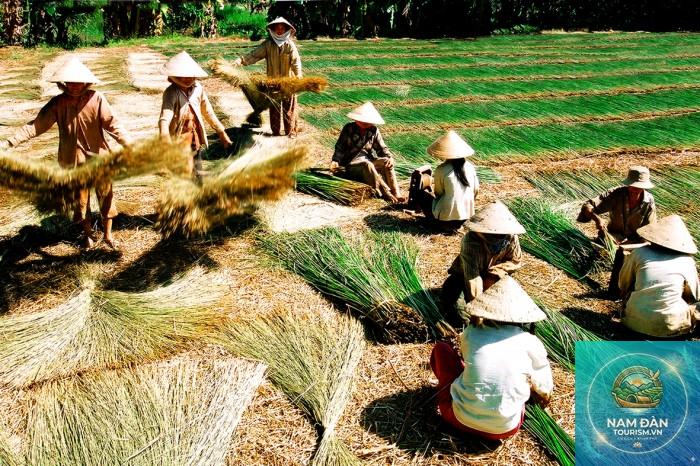 làng nghề dệt chiếu bến tre