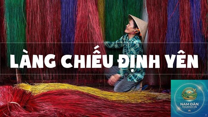 làng nghề dệt chiếu định yên