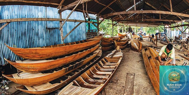 làng nghề đóng ghe xuồng cần thơ