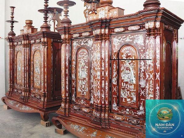 làng nghề làm tủ thờ gò công - Hình 2
