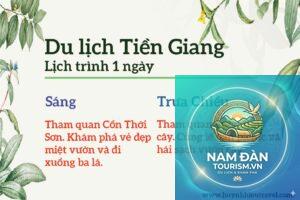 lịch trình du lịch tiền giang 1 ngày