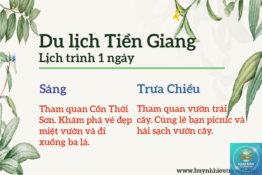 lịch trình du lịch tiền giang 1 ngày - Hình 1