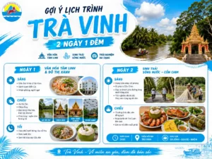 lịch trình du lịch trà vinh