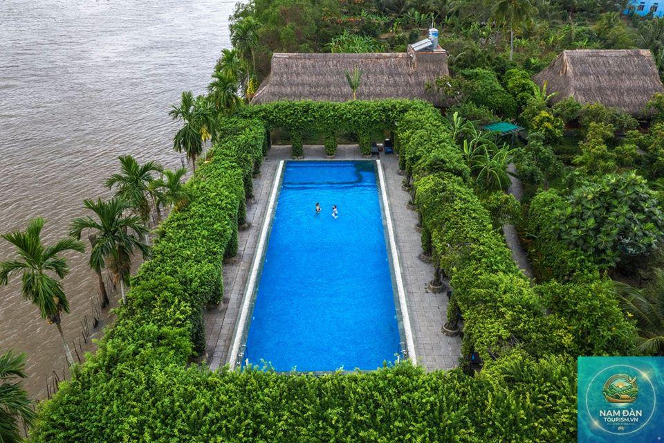resort tiền giang gần sông