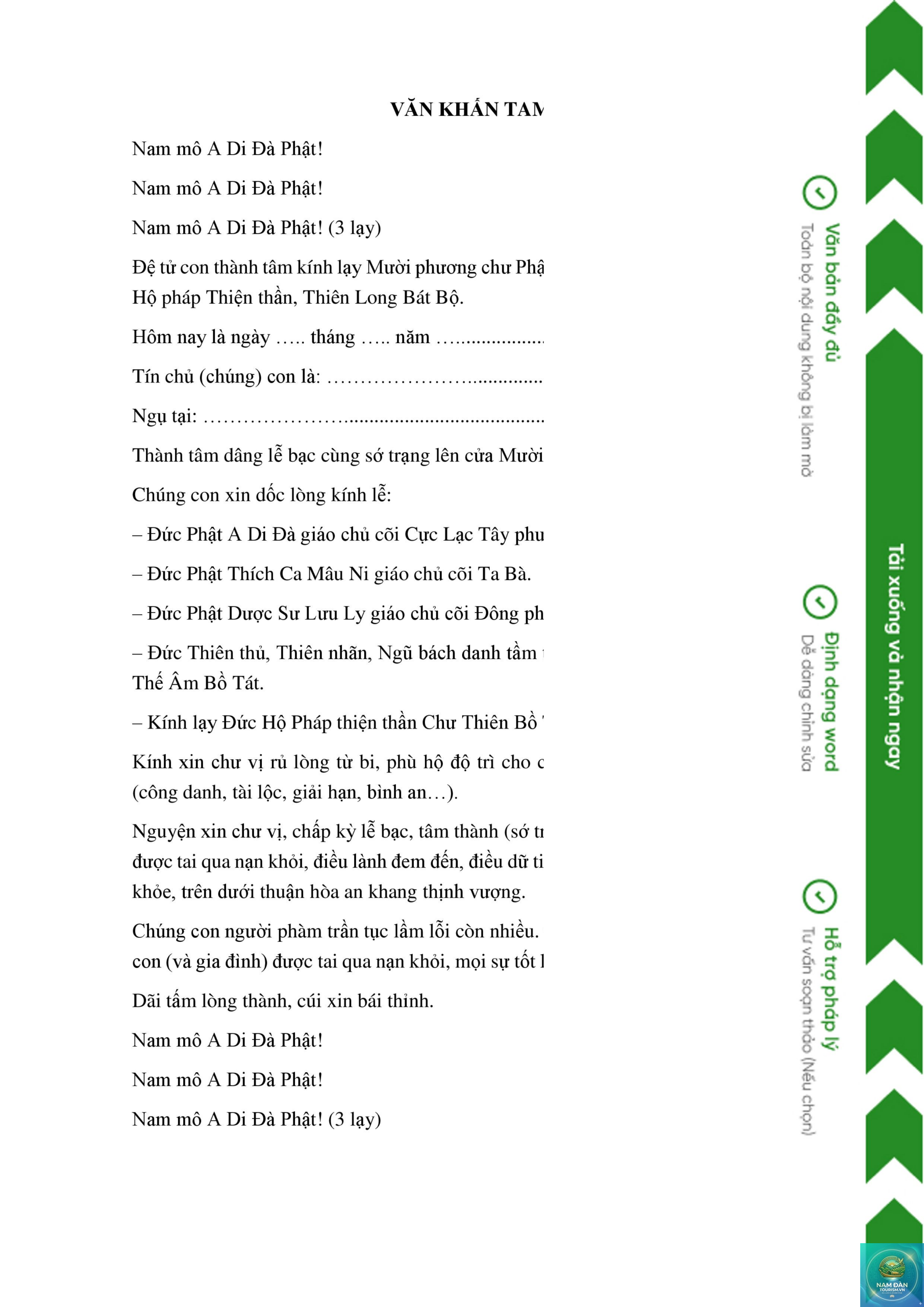 sớ khấn ban tam bảo - Hình 3