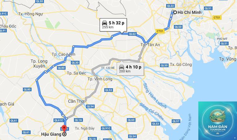 từ tphcm đi long an bao nhiêu km - Hình 4