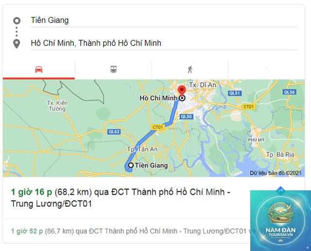 từ tphcm đi tiền giang bao nhiêu km - Hình 3
