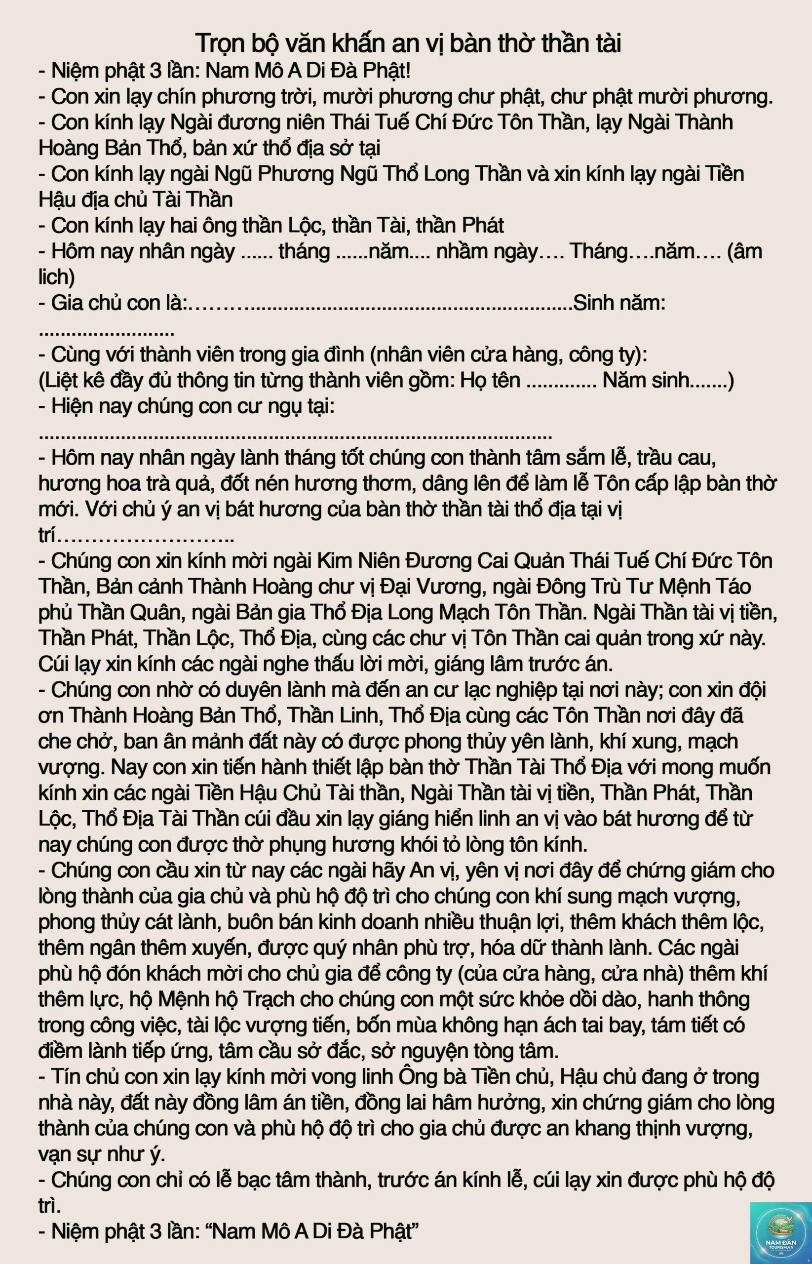 văn khấn an vị bát hương - Hình 4