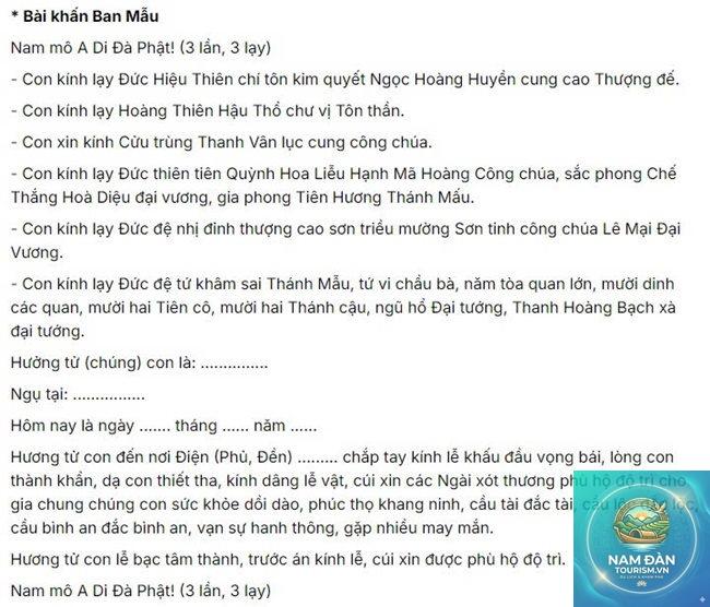 văn khấn ban mẫu - Hình 4