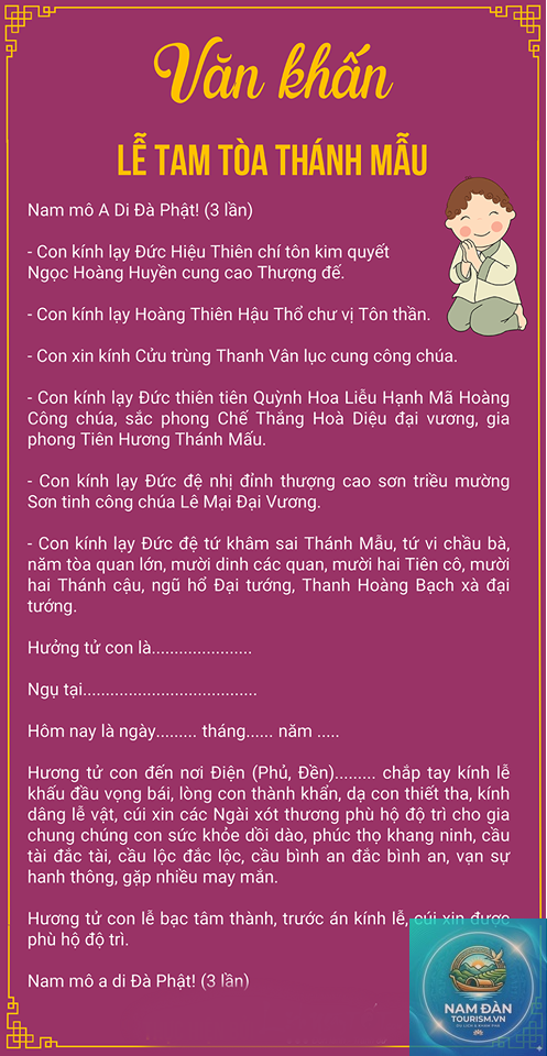 văn khấn ban mẫu chuẩn nhất - Hình 5