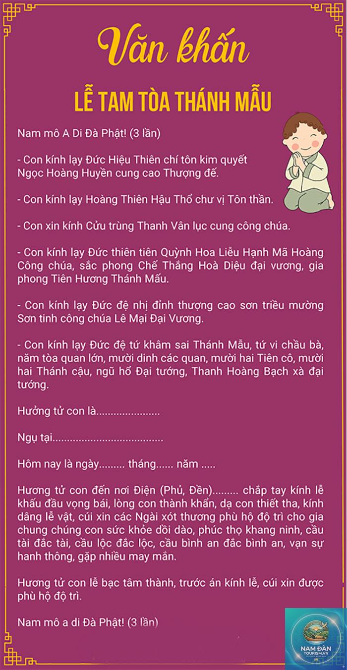 văn khấn ban mẫu đầu năm - Hình 1