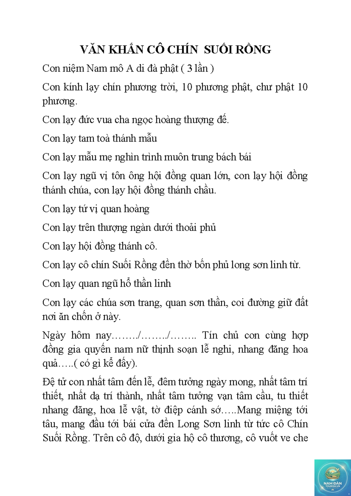 văn khấn ban thánh cô - Hình 3