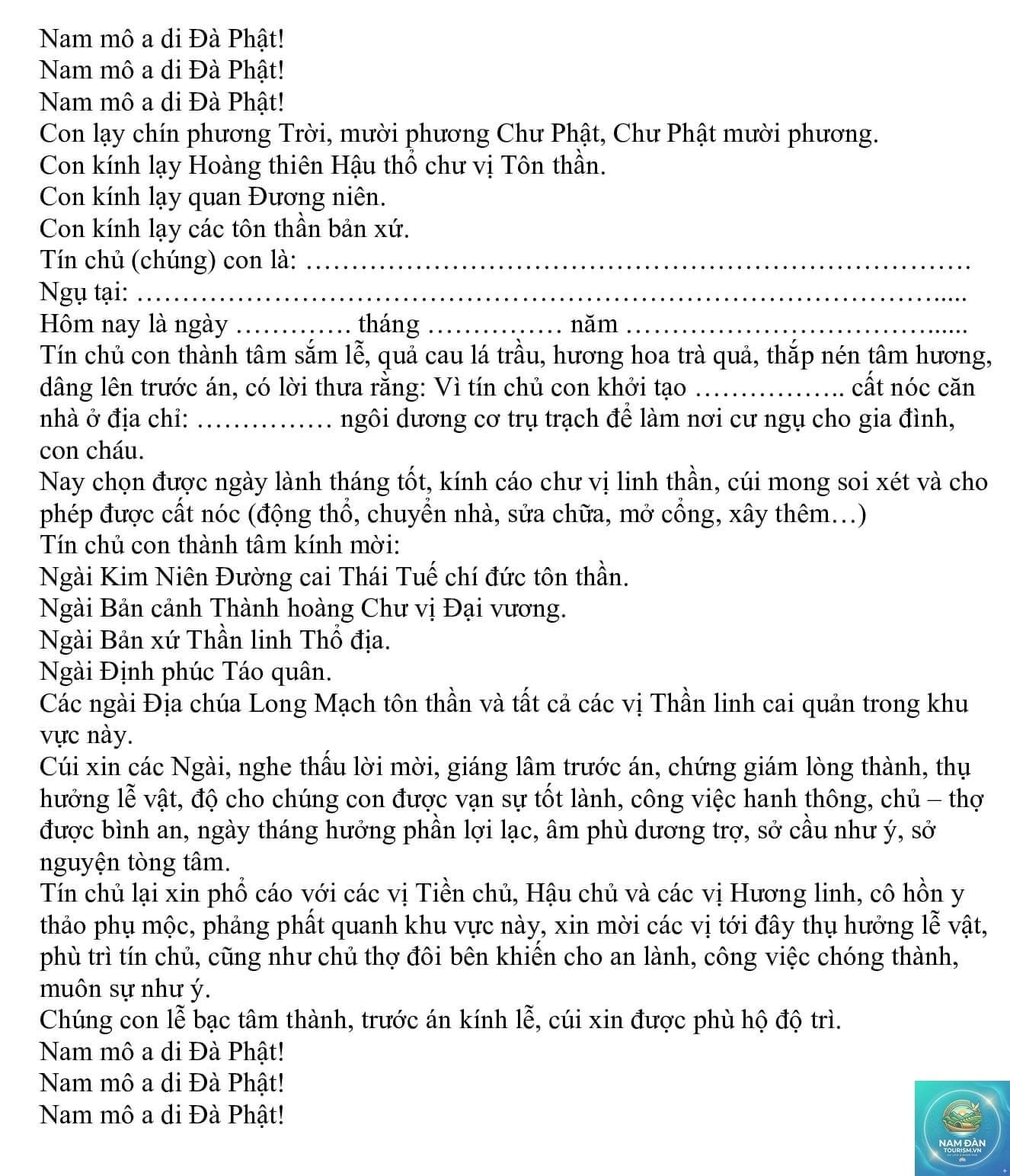văn khấn cất nóc nhà - Hình 2