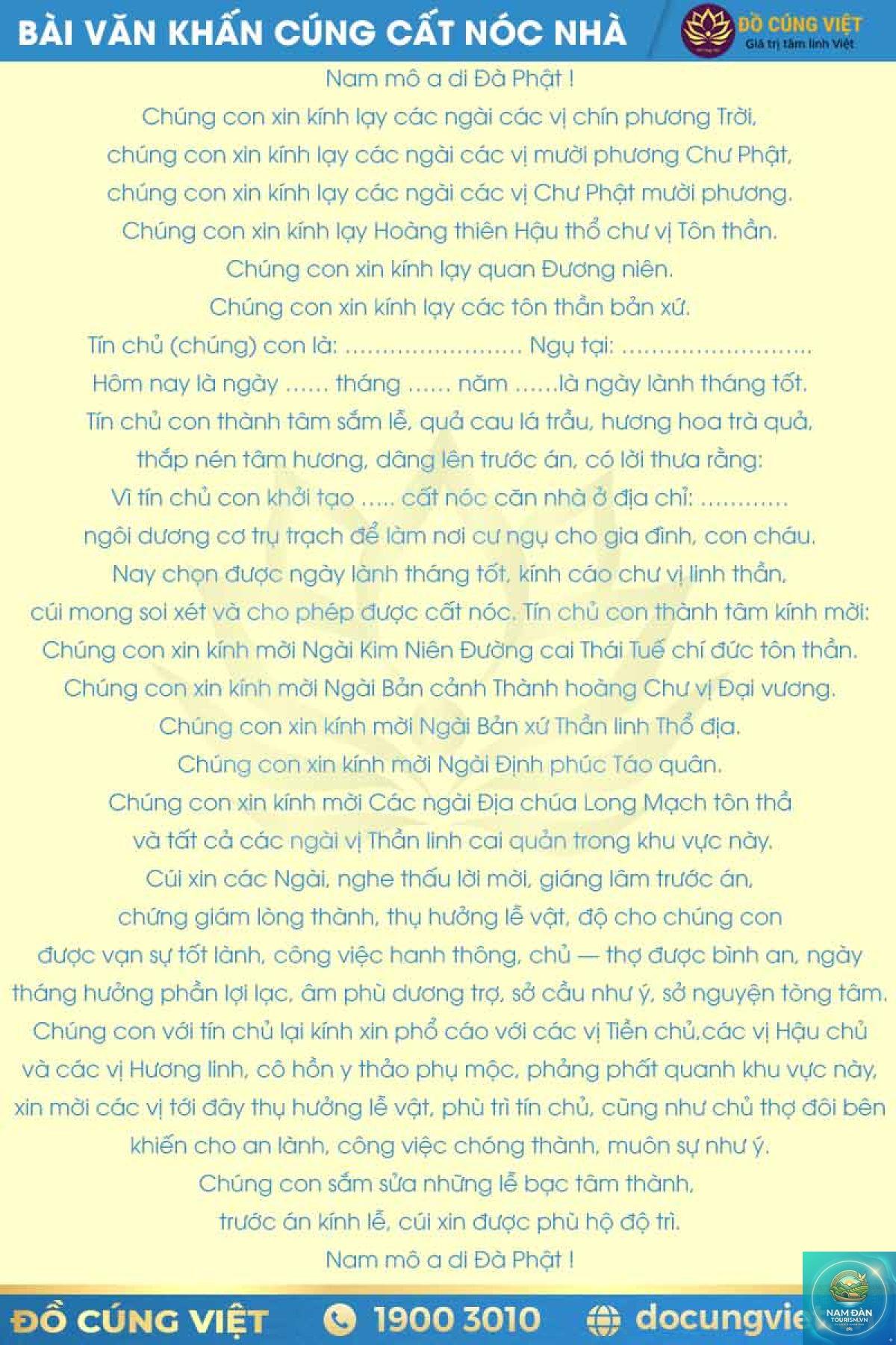 văn khấn cất nóc nhà - Hình 1