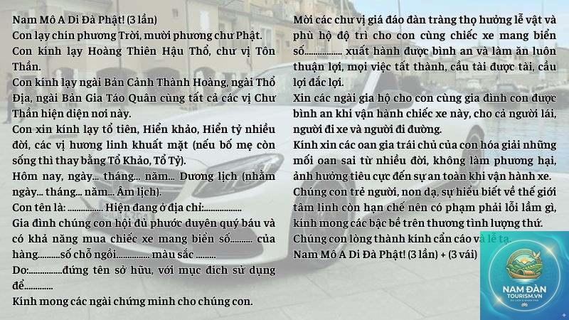 văn khấn cầu bình an cho xe - Hình 5