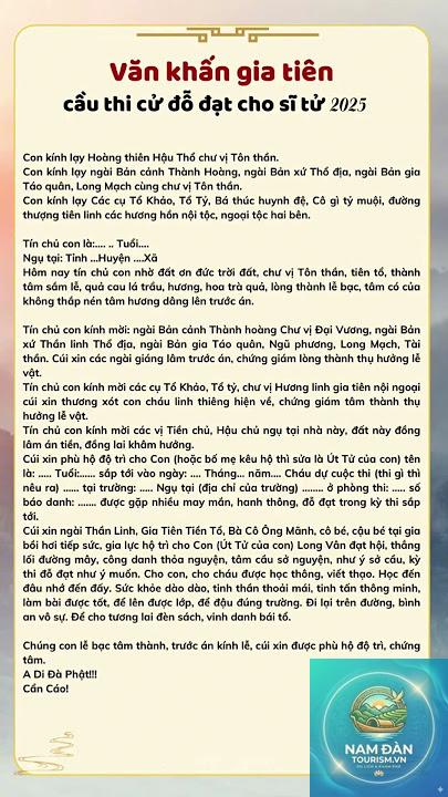 văn khấn cầu đỗ đạt - Hình 3