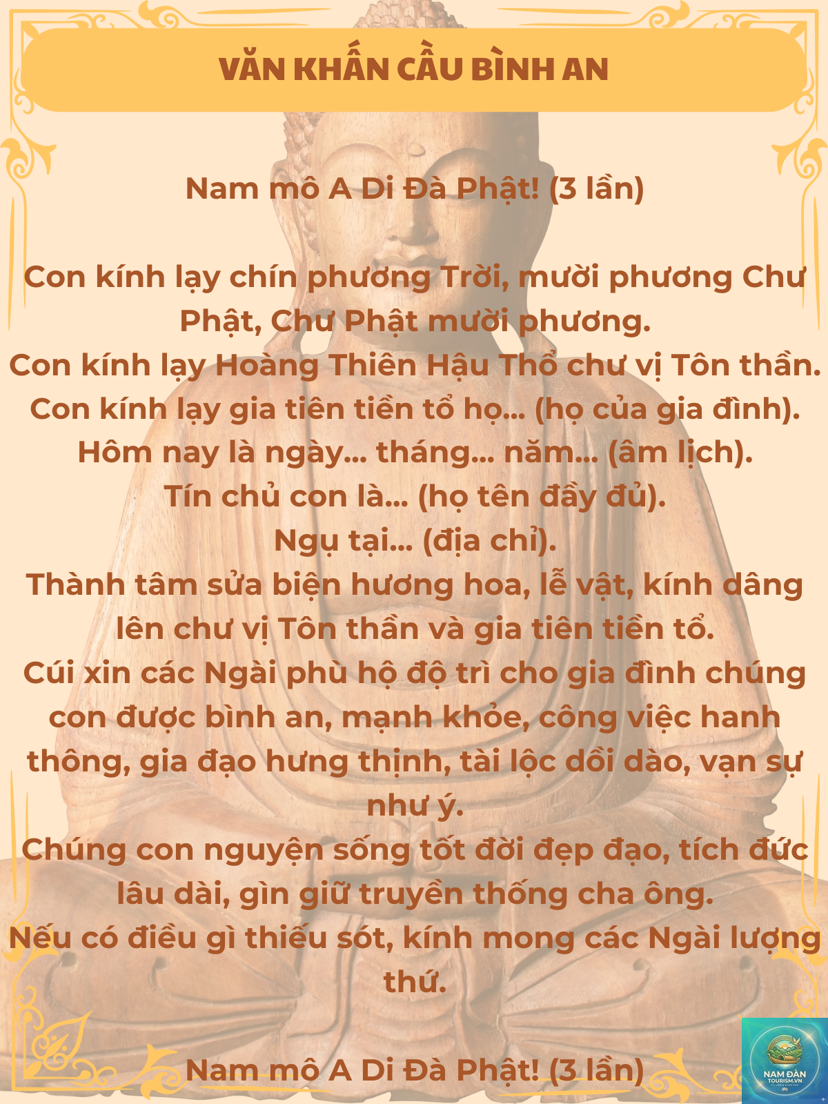 văn khấn cầu gia đạo bình an - Hình 2