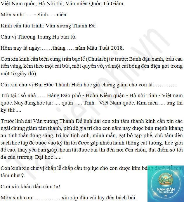 văn khấn cầu học hành - Hình 2