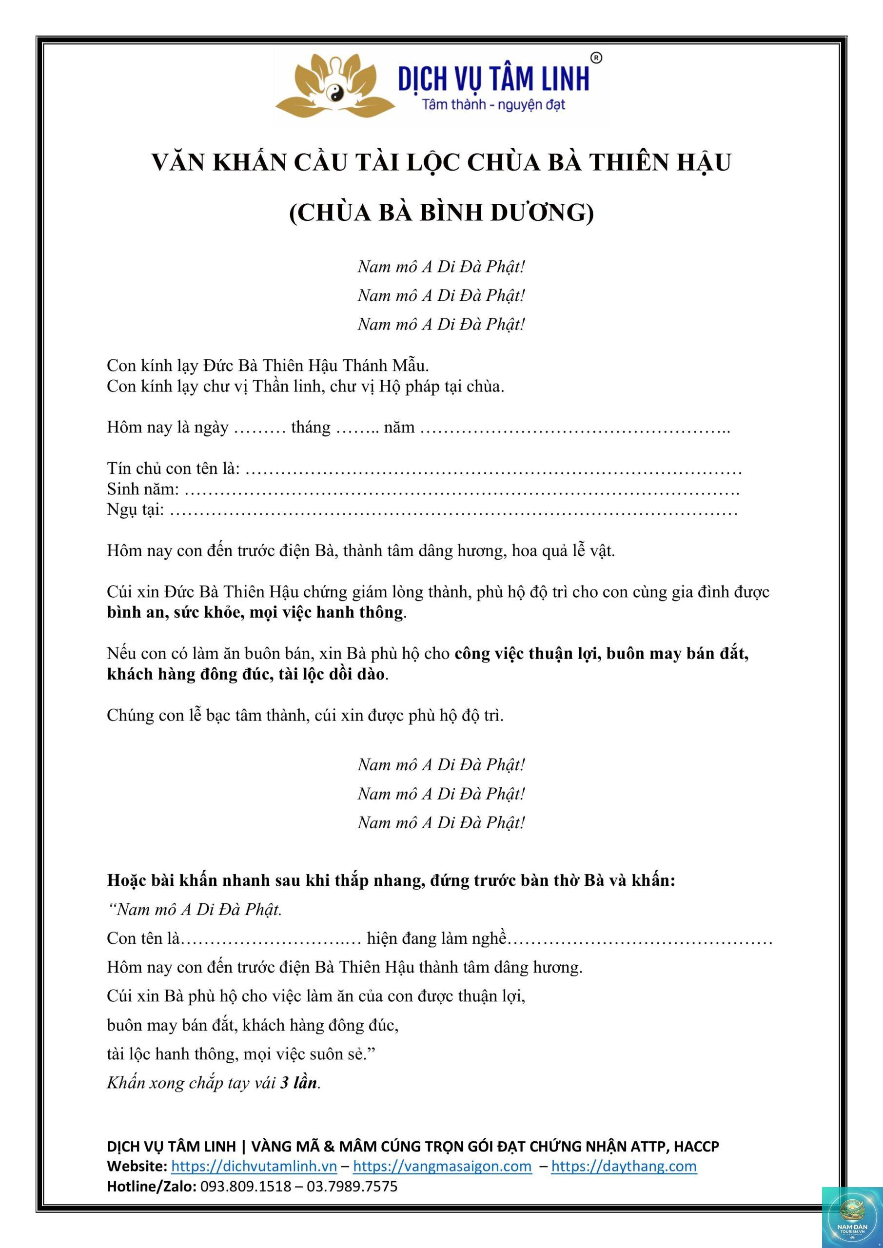 văn khấn chùa cầu tài lộc - Hình 3