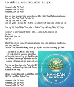 văn khấn chùa mùng 1