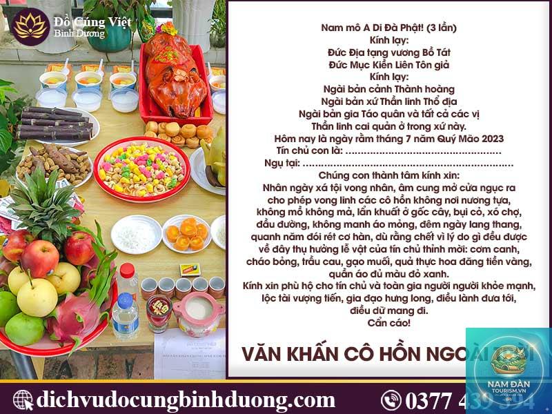 văn khấn cúng cô hồn ngoài trời - Hình 1