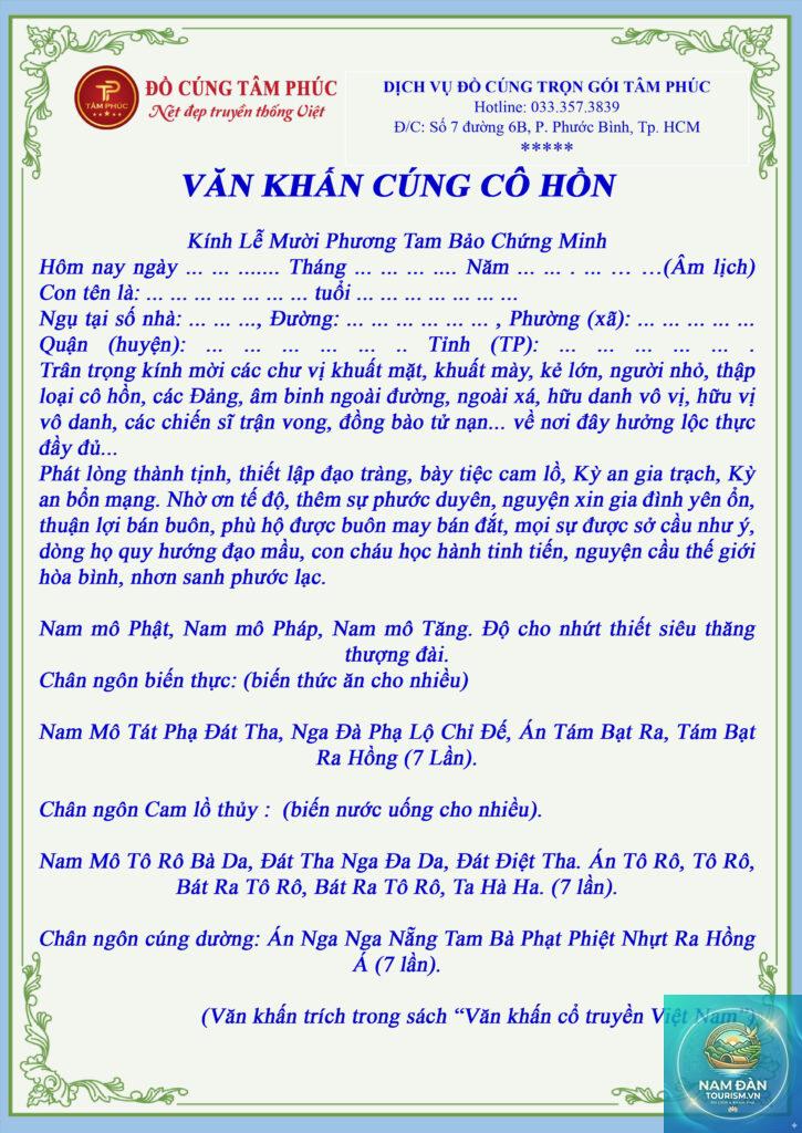 văn khấn cúng cô hồn ngoài trời - Hình 2