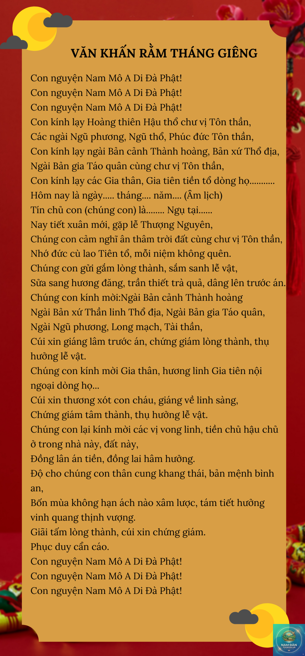 văn khấn cúng rằm tháng giêng tại nhà - Hình 2
