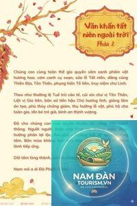 văn khấn cúng tất niên ngày 29 tết