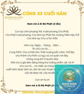 văn khấn cúng xe cuối năm - Hình 5