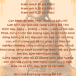 văn khấn địa tạng vương bồ tát