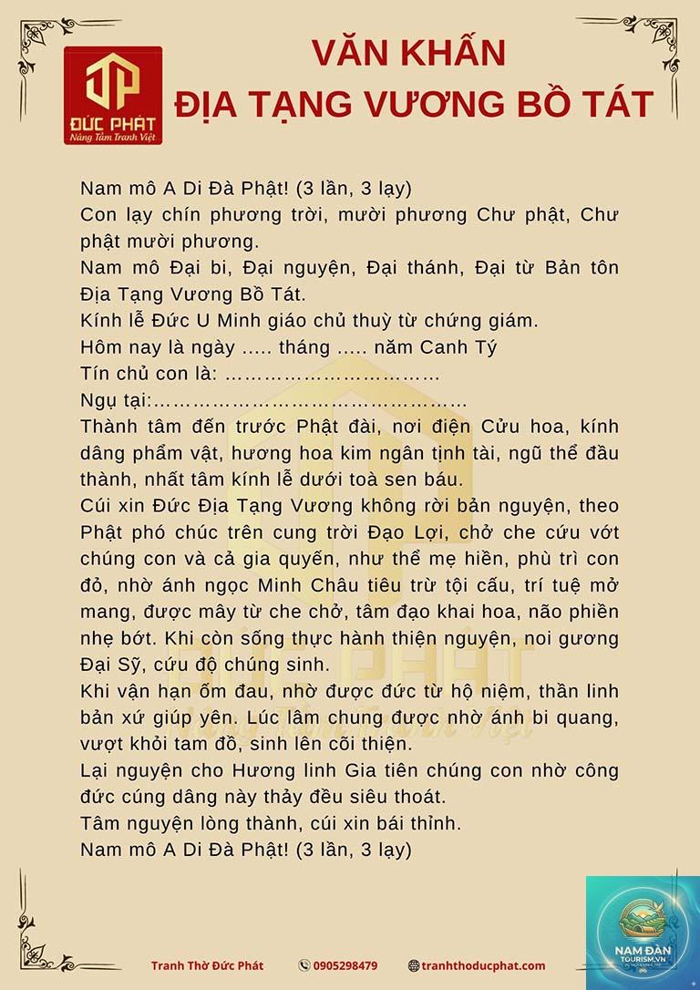 văn khấn địa tạng vương bồ tát - Hình 4