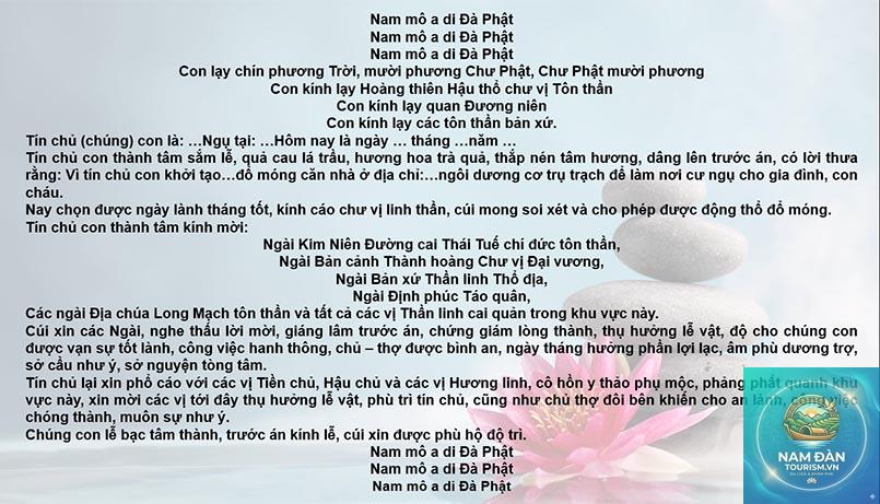 văn khấn đổ móng nhà - Hình 2