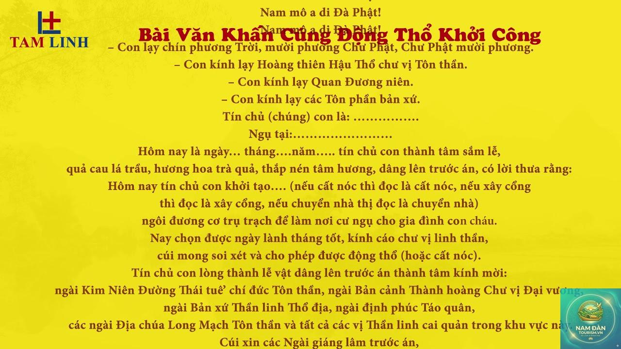 văn khấn động thổ chuẩn nhất - Hình 5