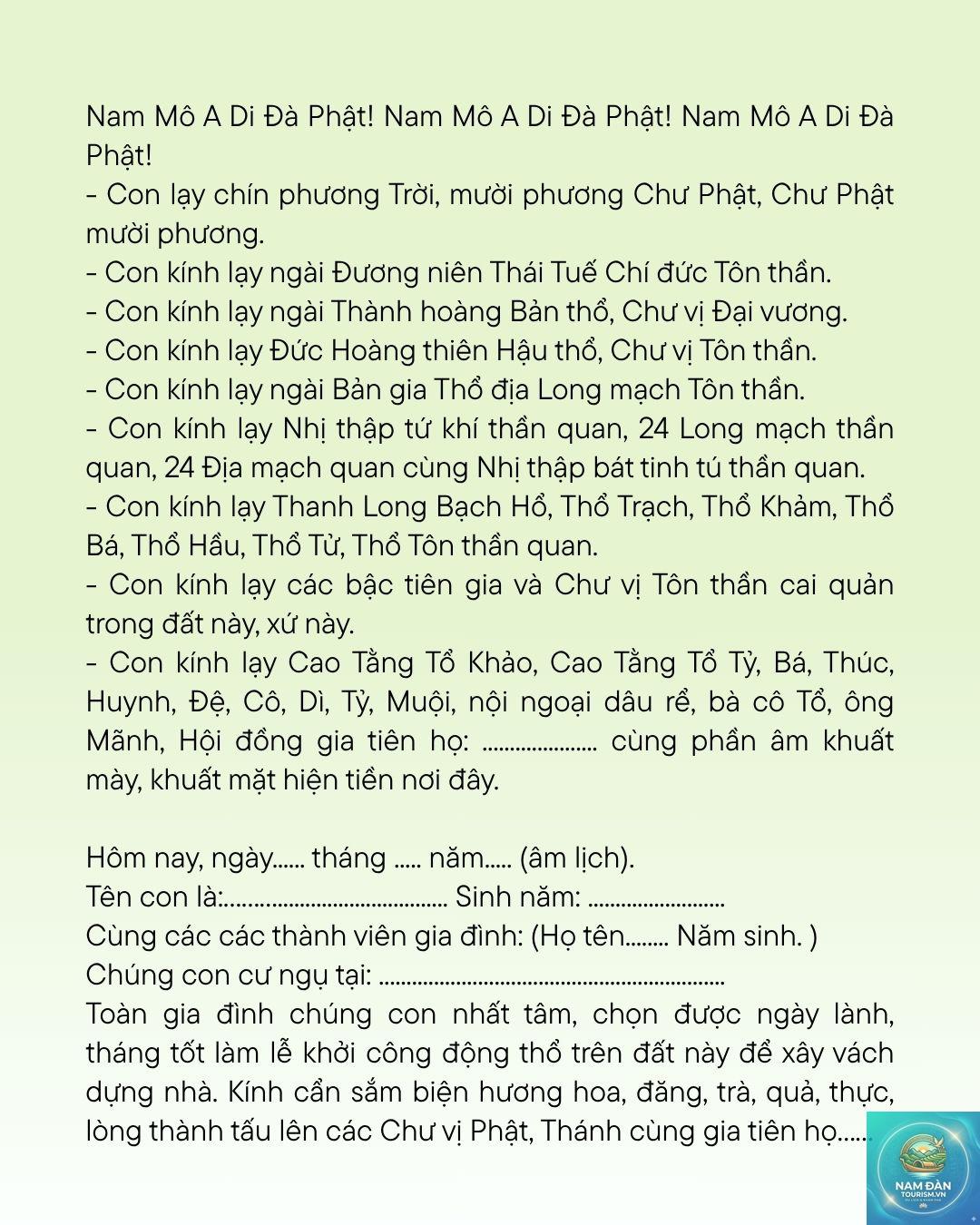 văn khấn động thổ đầu năm - Hình 5
